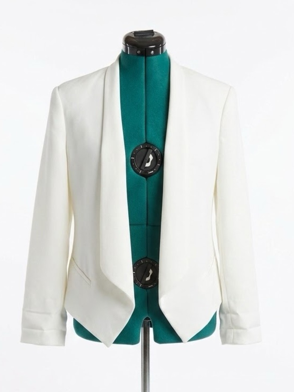Vince Camuto Ivory Open-Front Blazer Jacket